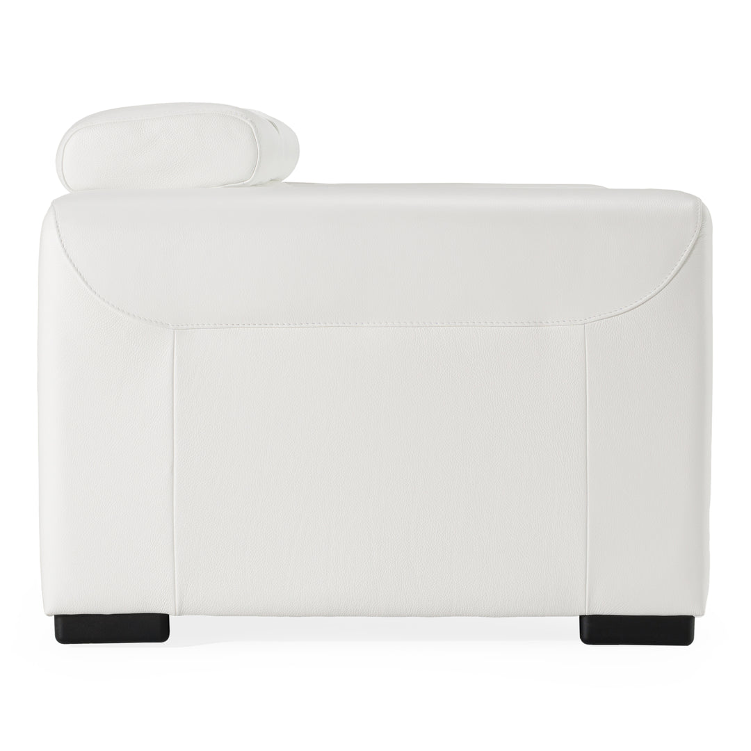 Icon - Modern Italian White Leather Sofa Bed