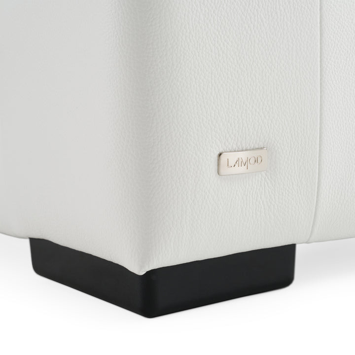 Icon - Modern Italian White Leather Sofa Bed