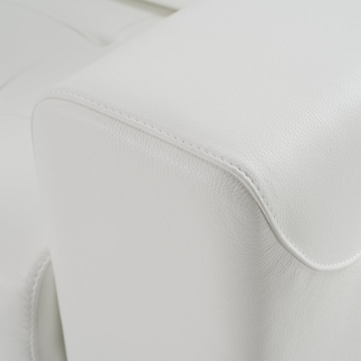 Icon - Modern Italian White Leather Sofa Bed