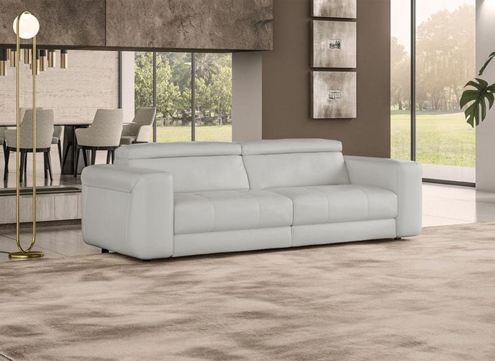 Icon Modern Italian Grey Leather Sofa Bed