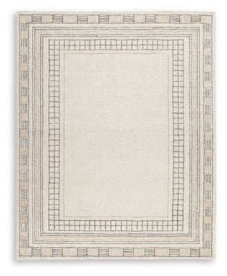Idaman Large Rug - Beige Area Rug modern furniture Contempo Furniture