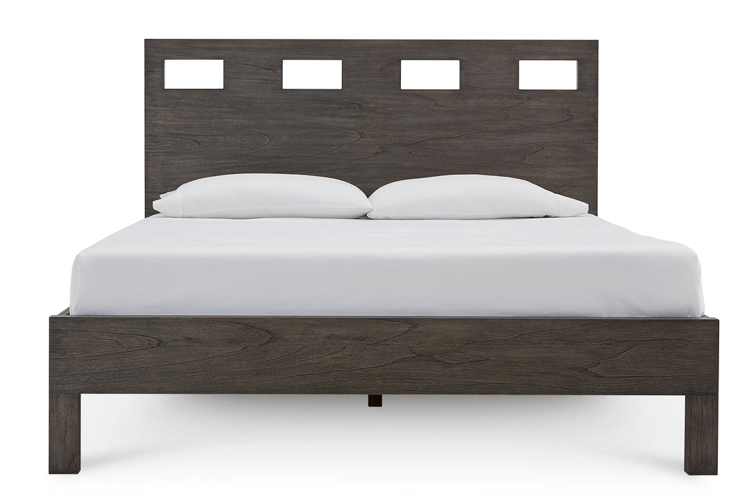 Modus Furniture Rvgxj5 Riva Wood Bed In Sharkskin