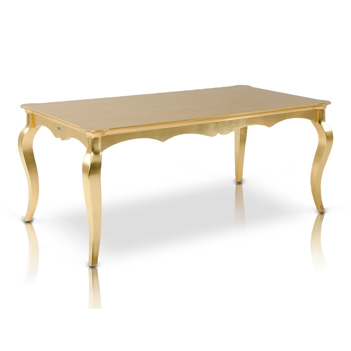 Imperial Transitional Gold Crocodile Dining Table