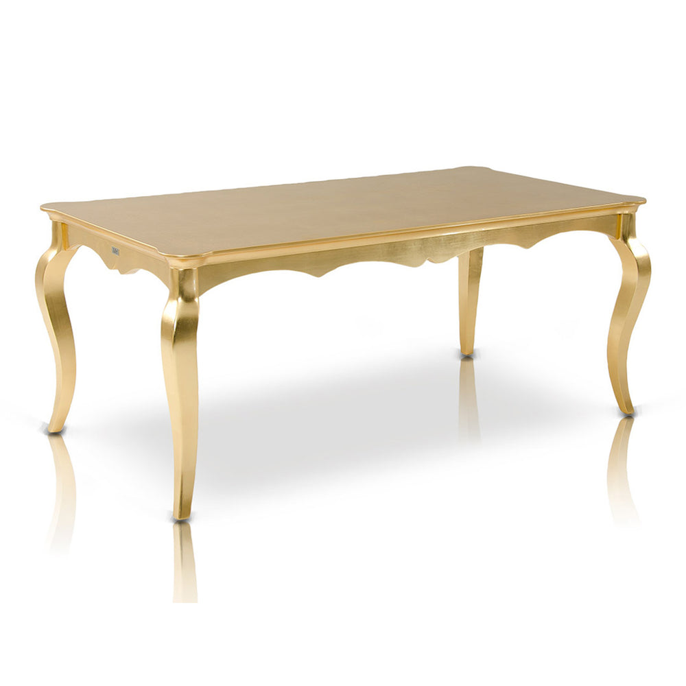 Imperial Transitional Gold Crocodile Dining Table