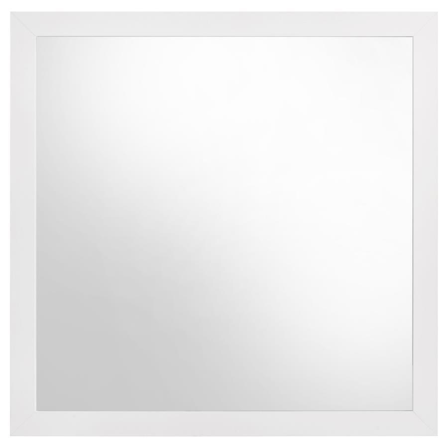 Ines - Dresser Mirror Holographic - White High Gloss Mirror modern furniture Contempo Furniture