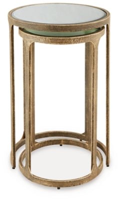 Irmaleigh Accent Table (Set of 2) - Gold Table Set modern furniture Contempo Furniture