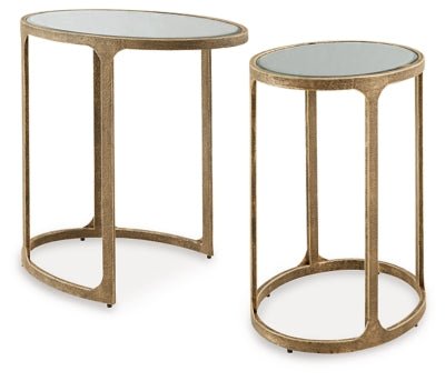 Irmaleigh Accent Table (Set of 2) - Gold | Ashley Furniture