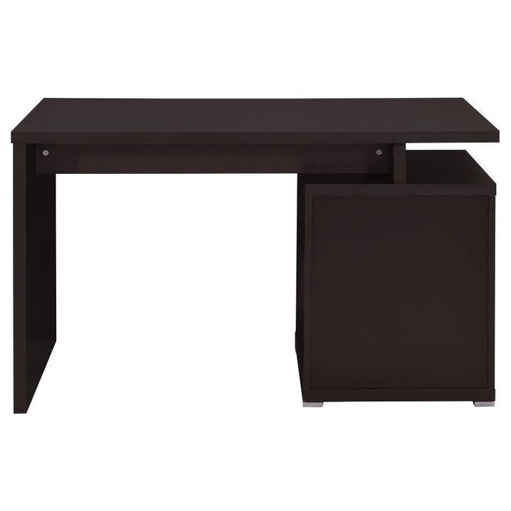 Irving - 2 - Drawer Office Computer Desk - Cappuccino Computer Desk modern furniture Contempo Furniture