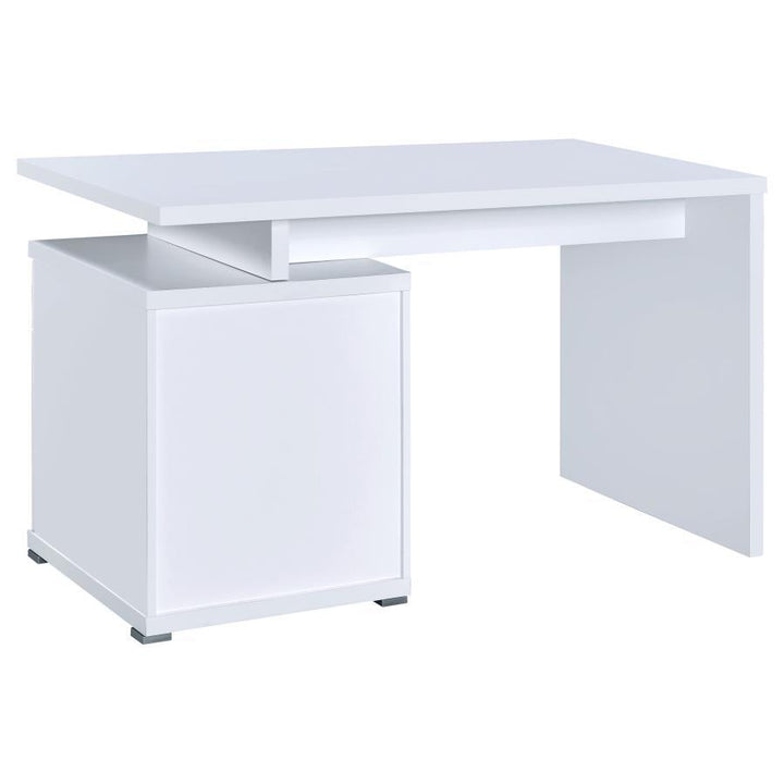 Irving - 2 - Drawer Office Computer Desk - White Computer Desk modern furniture Contempo Furniture