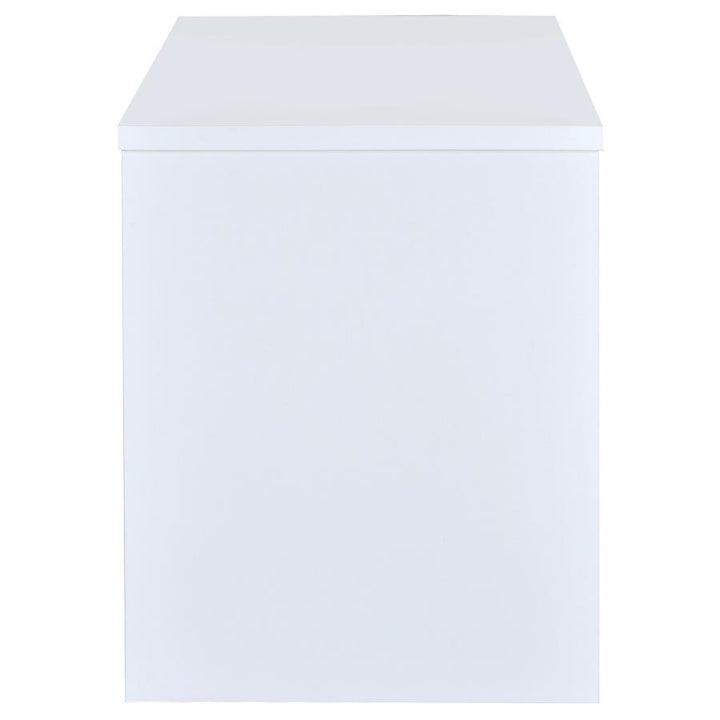 Irving - 2 - Drawer Office Computer Desk - White Computer Desk modern furniture Contempo Furniture