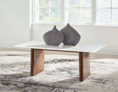 Isanti Coffee Table - Light Brown Cocktail Table modern furniture Contempo Furniture