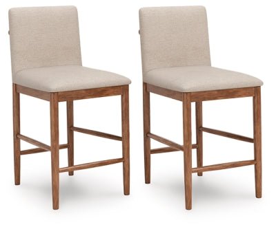Isanti Counter Height Barstool - Light Brown Stool Set modern furniture Contempo Furniture