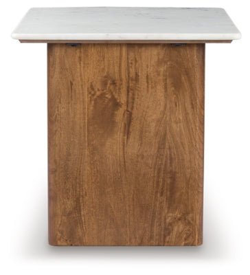 Isanti End Table - Light Brown End Table modern furniture Contempo Furniture