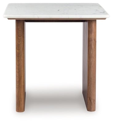 Isanti End Table - Light Brown End Table modern furniture Contempo Furniture