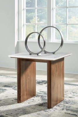 Isanti End Table - Light Brown End Table modern furniture Contempo Furniture