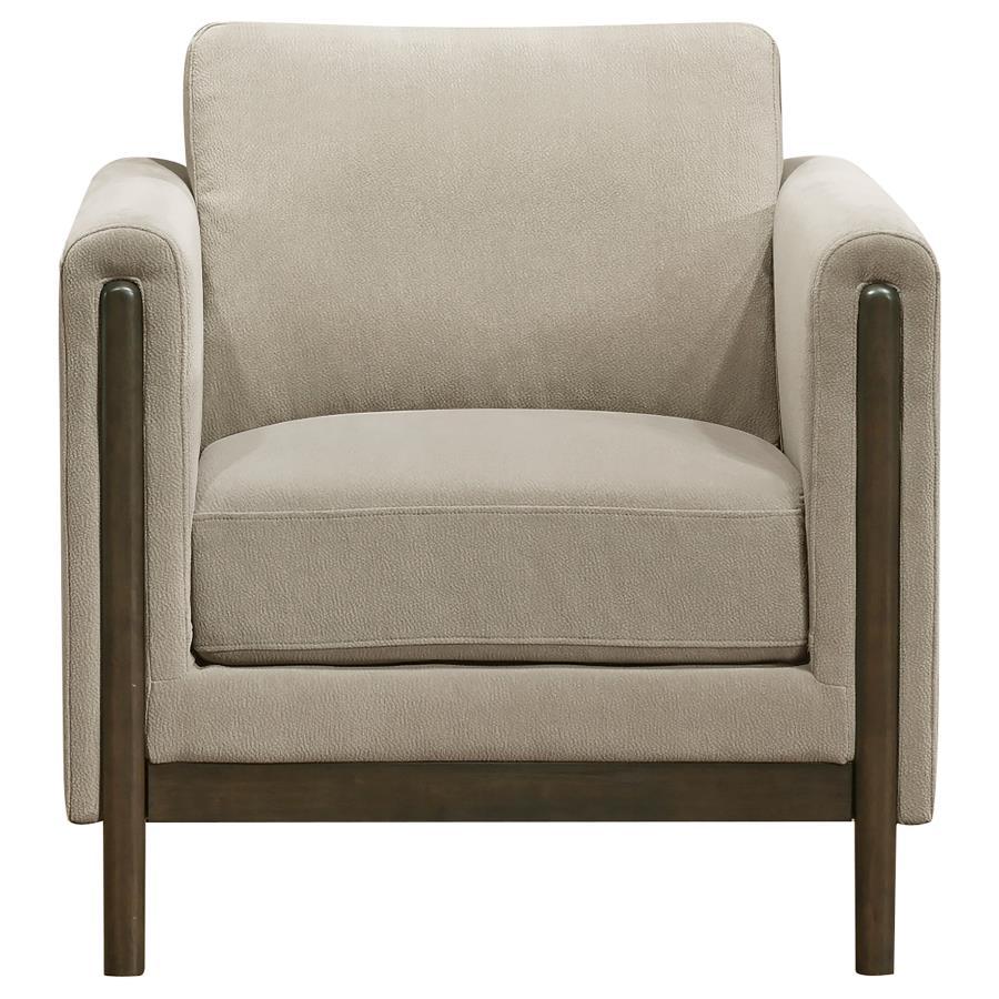 Islington - 3 Piece Upholstered Panel Arm Sofa Set - Taupe 3 - Piece Living Room Set modern furniture Contempo Furniture