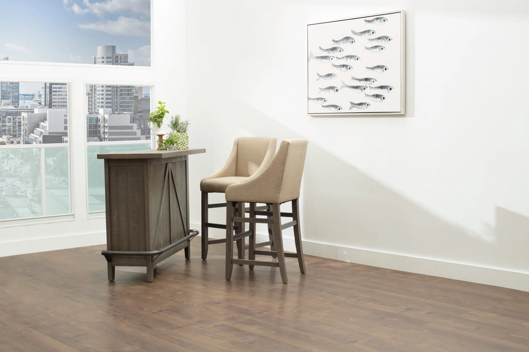 Modus Furniture 9Y1363 Taryn Standing Bar In Rustic Grey