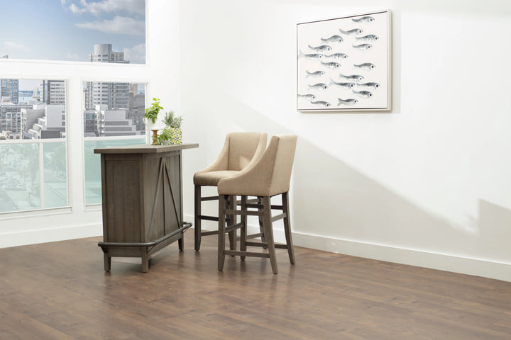 Modus Furniture 9Y1363 Taryn Standing Bar In Rustic Grey