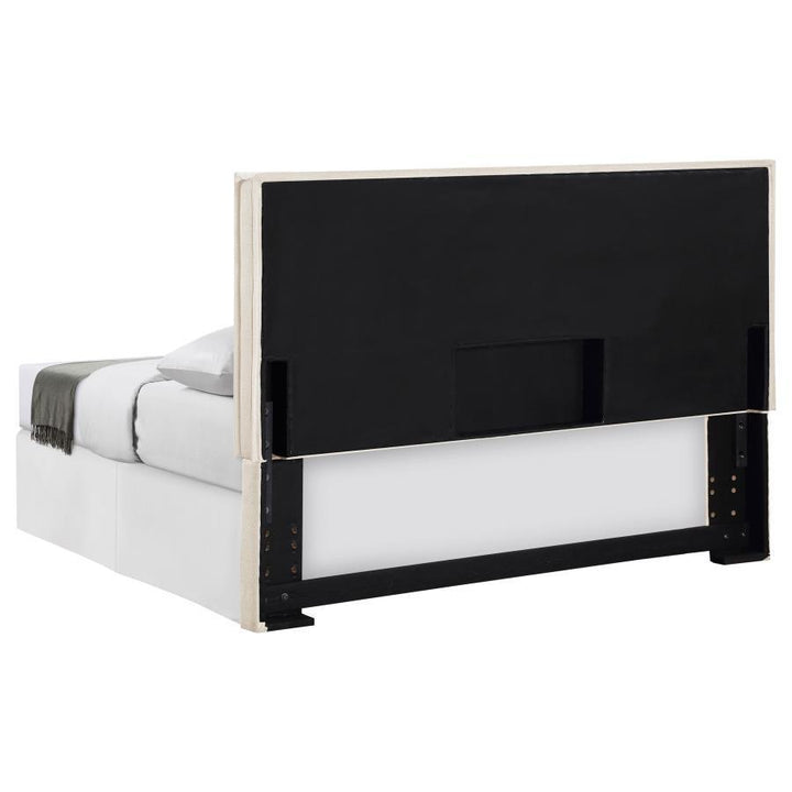 Izzy - Upholstered King Panel Headboard - Sand Upholstered HeadBoard modern furniture Contempo Furniture