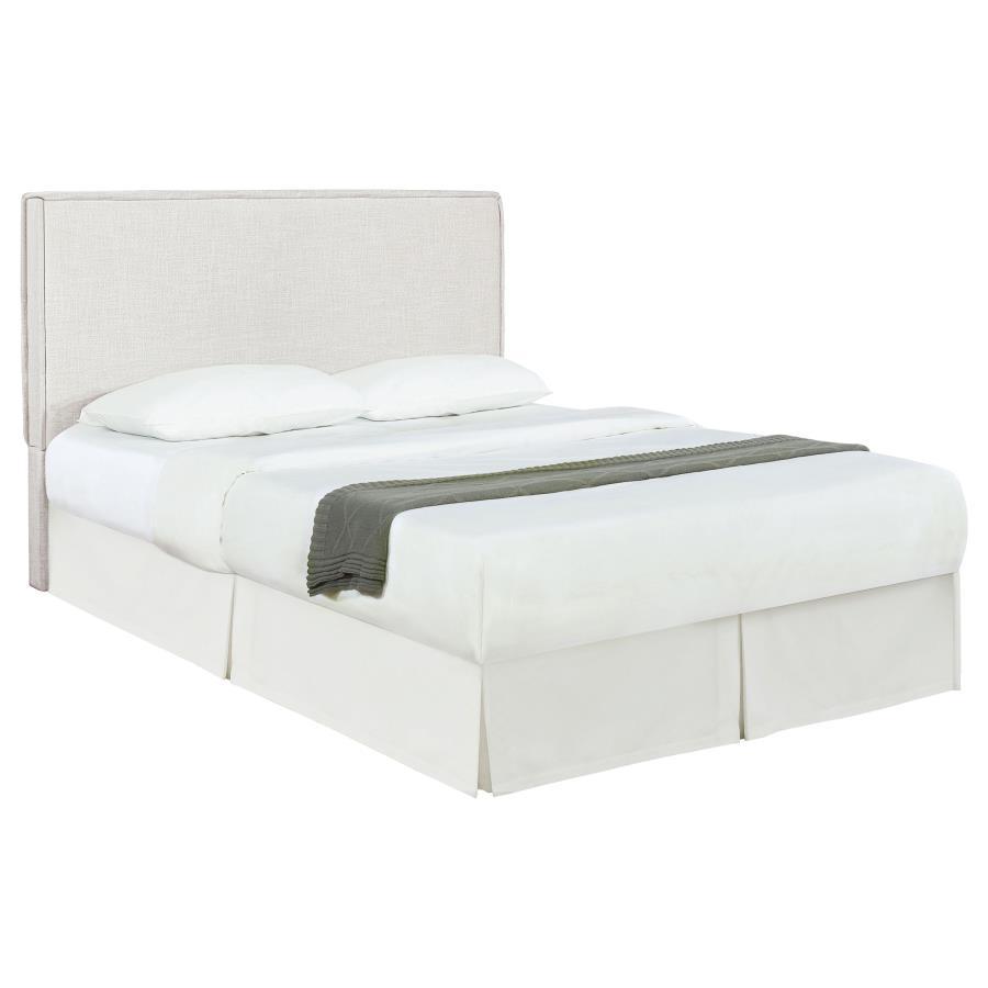 Izzy - Upholstered King Panel Headboard - Sand Upholstered HeadBoard modern furniture Contempo Furniture
