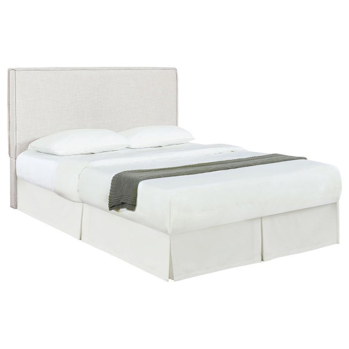 Izzy - Upholstered Queen / Full Panel Headboard - Sand Upholstered HeadBoard modern furniture Contempo Furniture