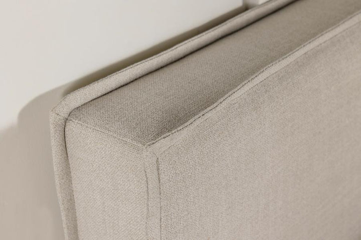 Izzy - Upholstered Queen / Full Panel Headboard - Sand Upholstered HeadBoard modern furniture Contempo Furniture