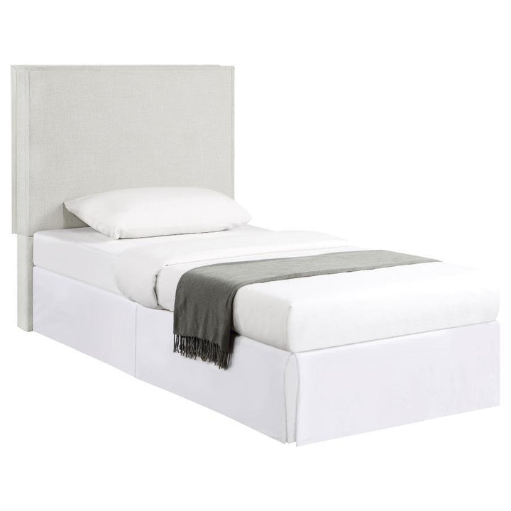 Izzy - Upholstered Twin Panel Headboard - Sand Upholstered HeadBoard modern furniture Contempo Furniture