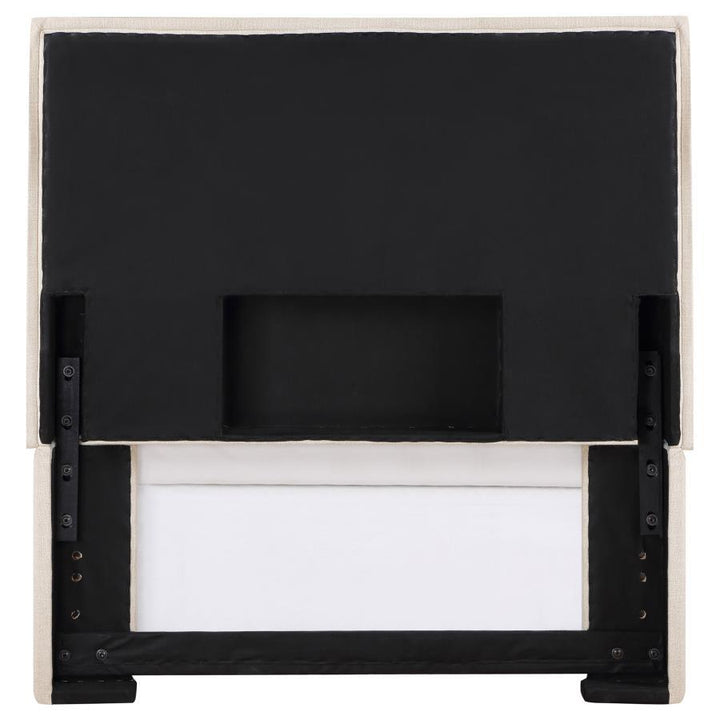 Izzy - Upholstered Twin Panel Headboard - Sand Upholstered HeadBoard modern furniture Contempo Furniture