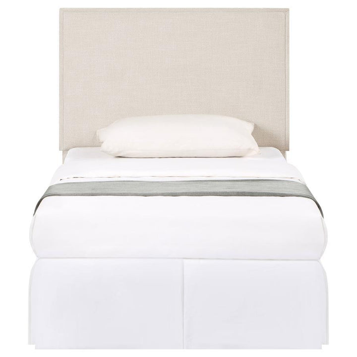 Izzy - Upholstered Twin Panel Headboard - Sand Upholstered HeadBoard modern furniture Contempo Furniture