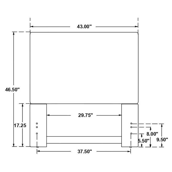 Izzy - Upholstered Twin Panel Headboard - Sand Upholstered HeadBoard modern furniture Contempo Furniture