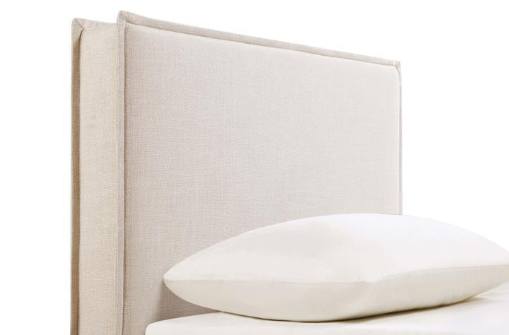 Izzy - Upholstered Twin Panel Headboard - Sand Upholstered HeadBoard modern furniture Contempo Furniture