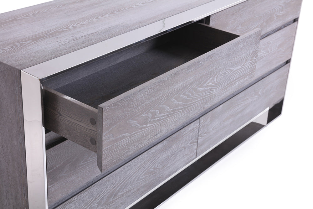 Arlene Modern Grey Elm Dresser - View 3