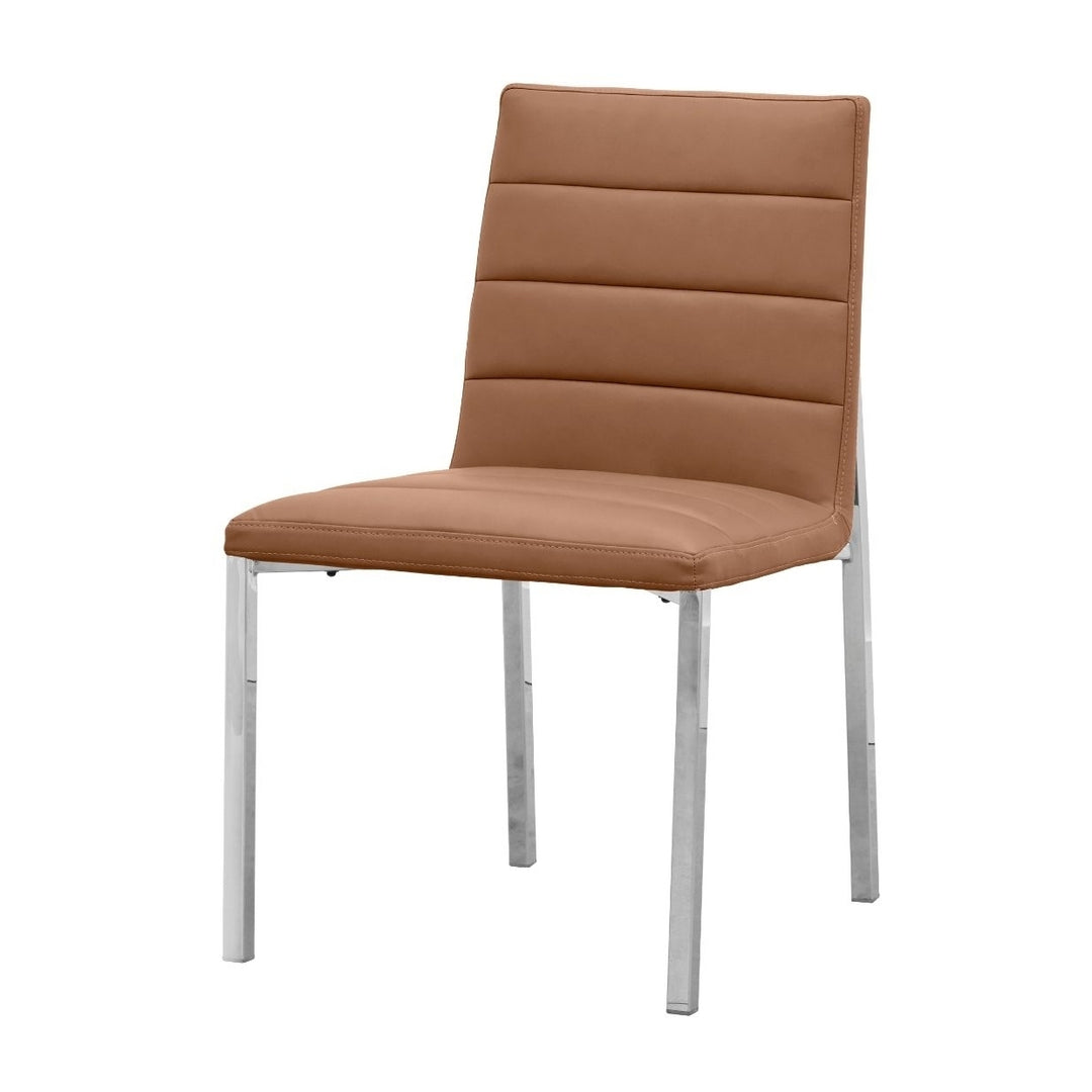 Modus Furniture 1A8366M Amalfi Metal Back Chair In Cognac