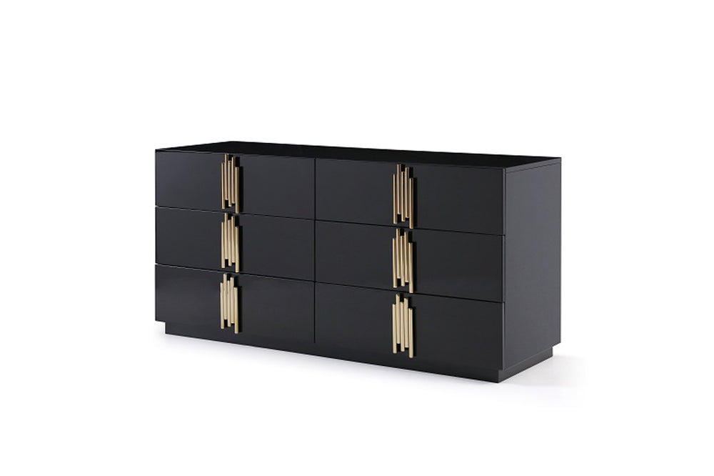 Token Modern Black & Gold Bedroom Set - View 8