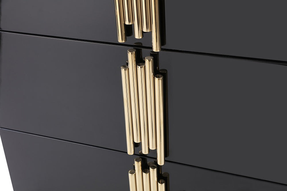 Token Modern Black & Gold Bedroom Set - View 3