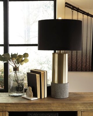 Jacek Table Lamp (Set of 2) - Dark Gray Table Lamp modern furniture Contempo Furniture