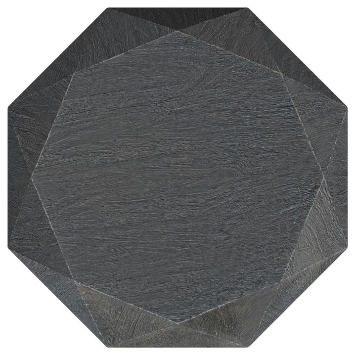 Jacinto - Octagonal Solid Mango Wood Side Table - Gray Side Table modern furniture Contempo Furniture