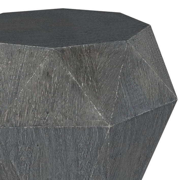 Jacinto - Octagonal Solid Mango Wood Side Table - Gray Side Table modern furniture Contempo Furniture