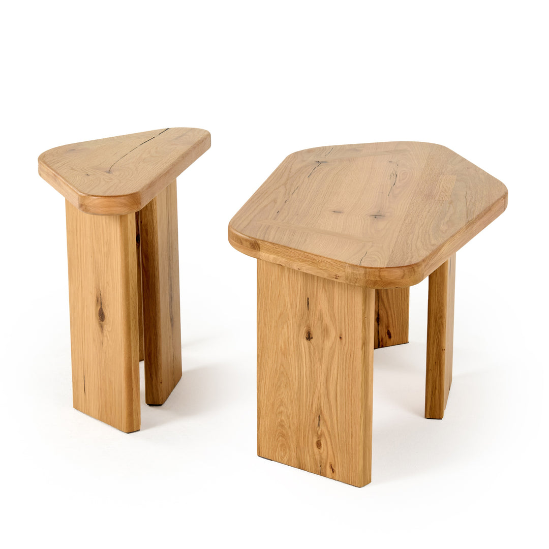 Jack  Modern Natural Wood Coffee Table Set