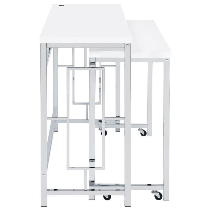 Jackson - 4 Piece Multipurpose Counter Height Table Set - White 4 - Piece Dining Room Set modern furniture Contempo Furniture