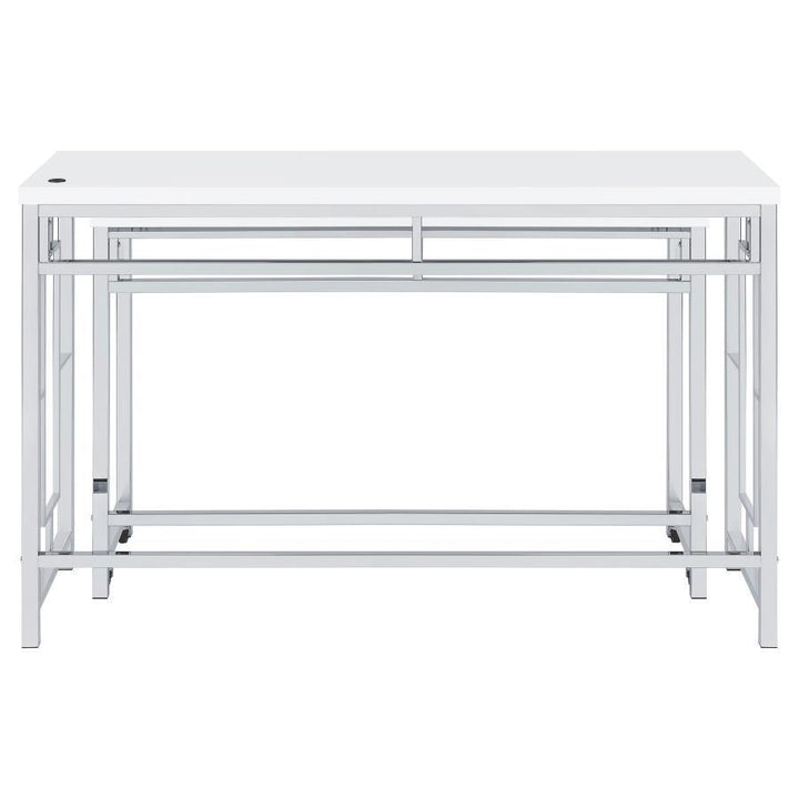 Jackson - 4 Piece Multipurpose Counter Height Table Set - White 4 - Piece Dining Room Set modern furniture Contempo Furniture