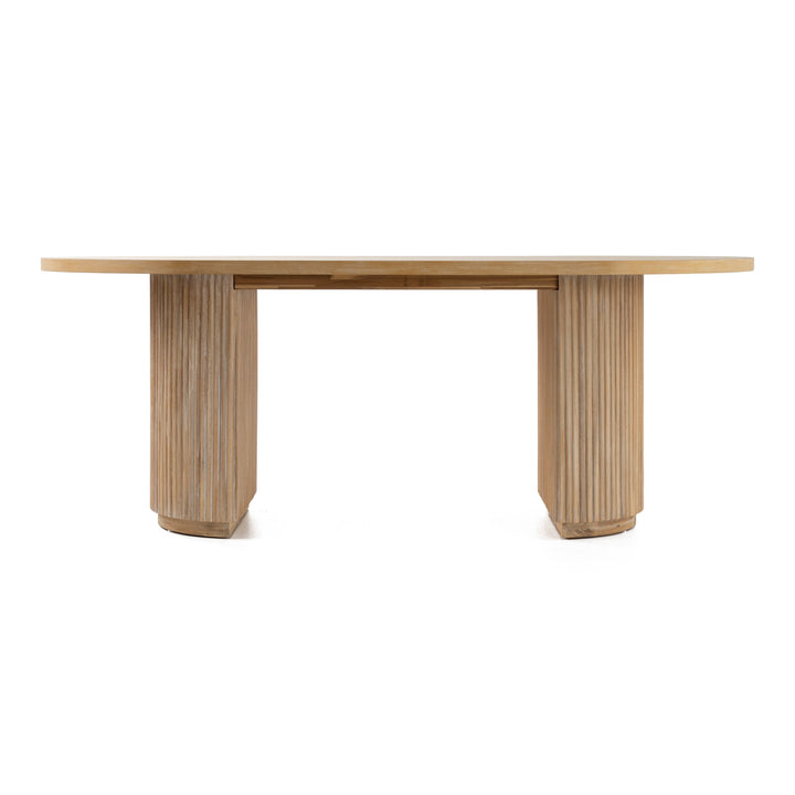 Jacobson - Modern Natural Acacia Oval Dining Table