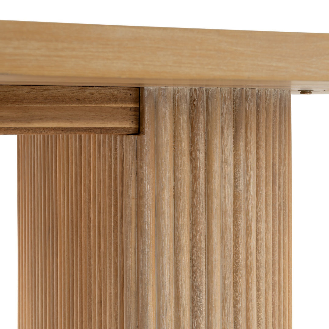 Jacobson - Modern Natural Acacia Oval Dining Table
