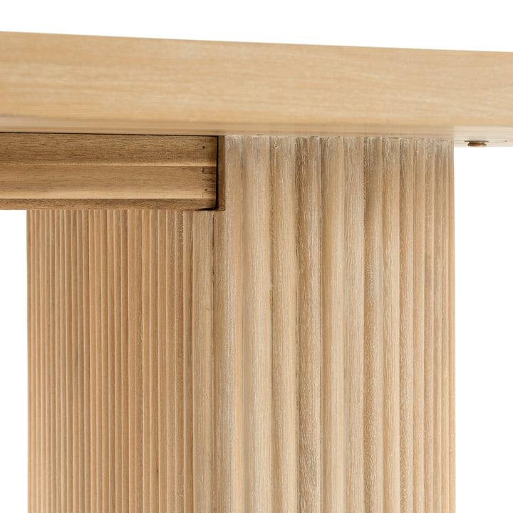 Jacobson - Modern Natural Acacia Oval Dining Table