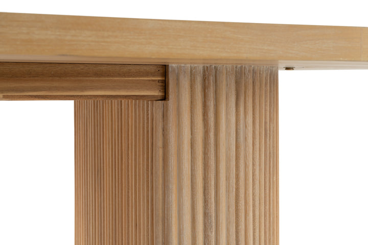 Jacobson - Modern Natural Acacia Oval Dining Table