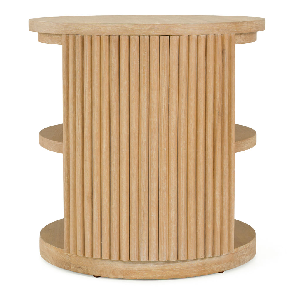 Jacobson - Modern Natural Acacia End Table - View 9