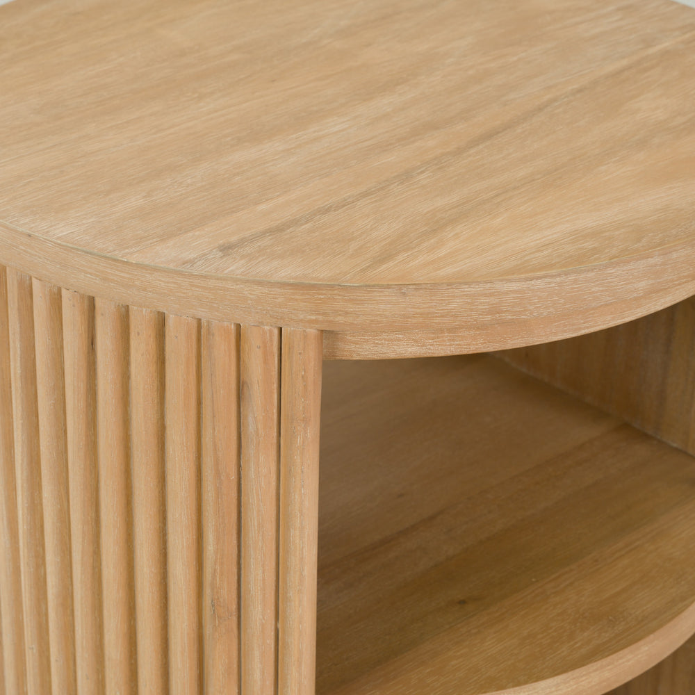 Jacobson - Modern Natural Acacia End Table - View 11