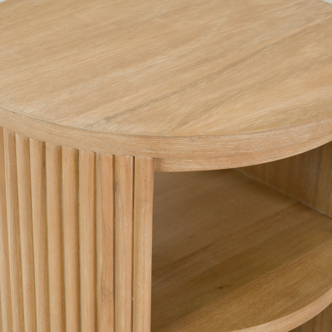 Jacobson - Modern Natural Acacia End Table