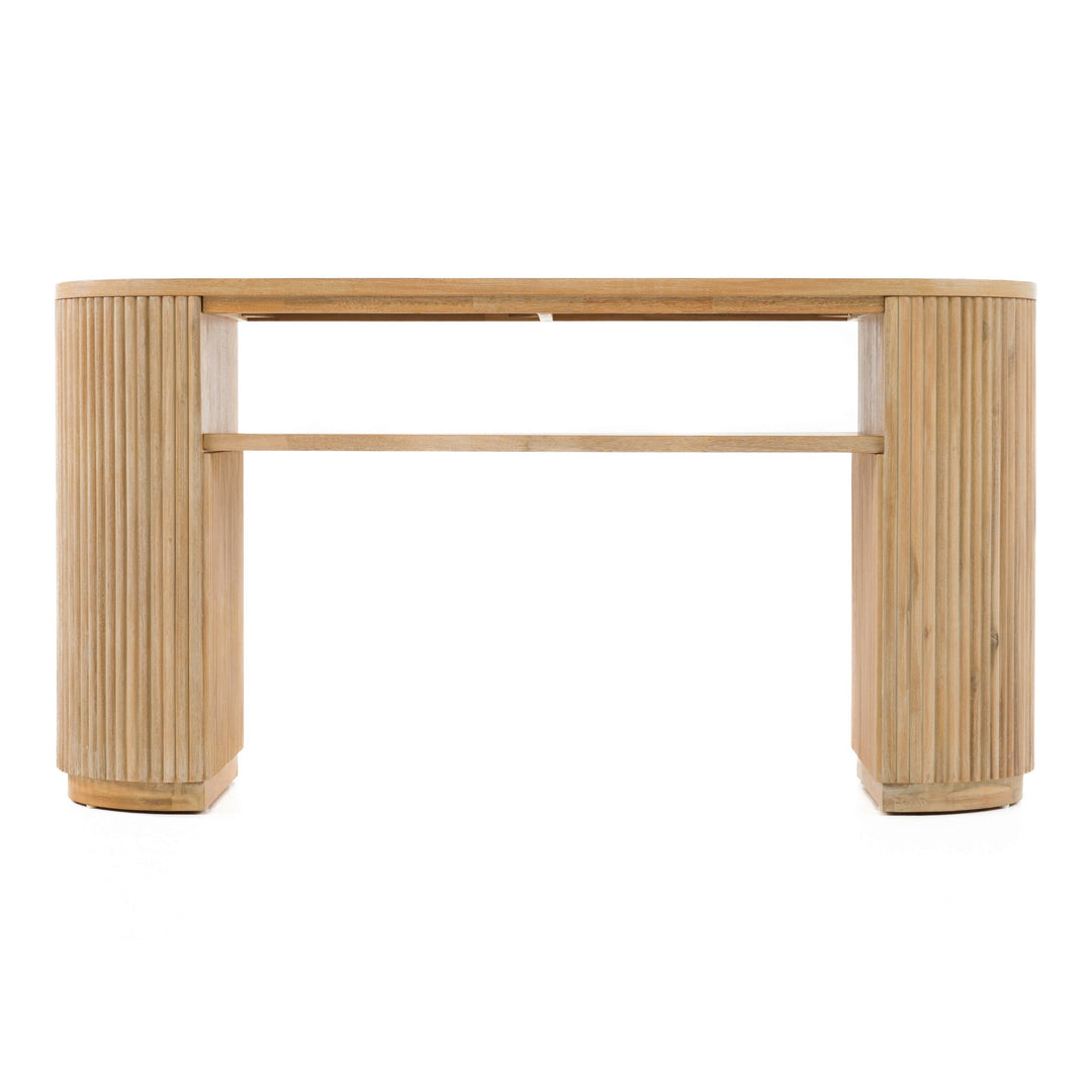 Jacobson - Modern Natural Acacia Console Table