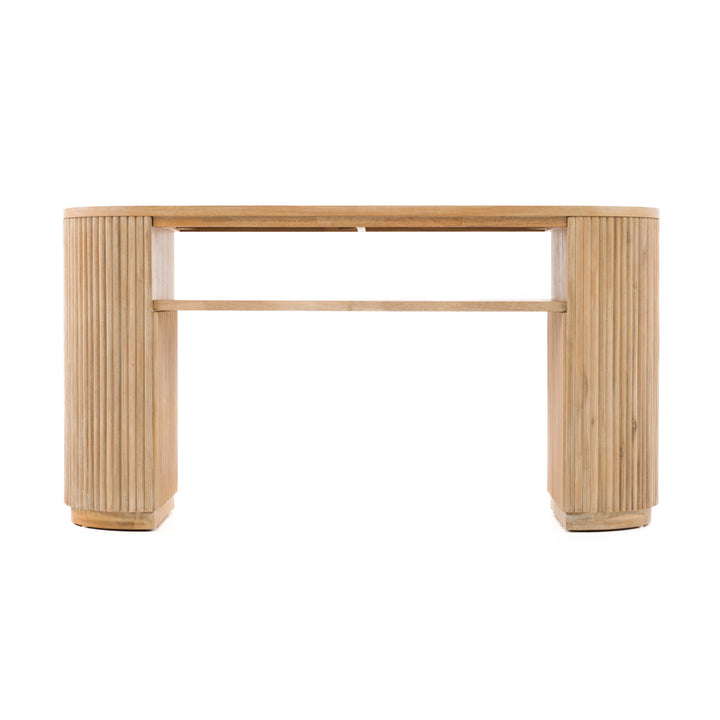 Jacobson - Modern Natural Acacia Console Table